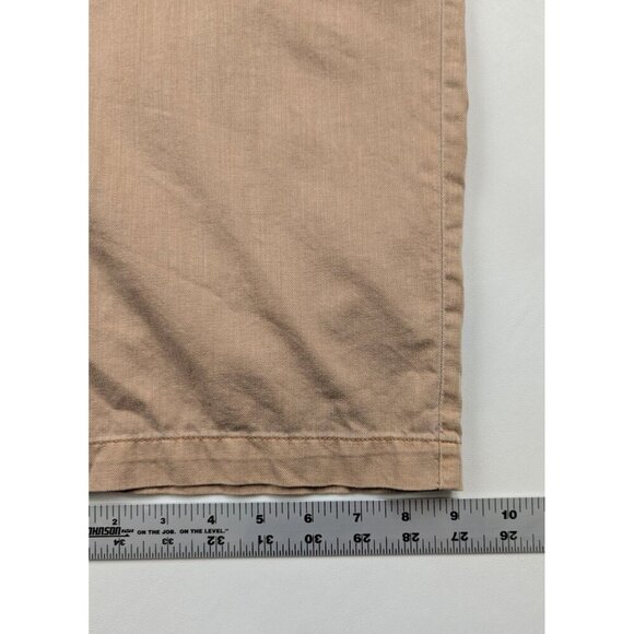 Oat New York Women's Utility Jumpsuit Cropped Leg Romper Size Small Tan - Picture 11 of 13